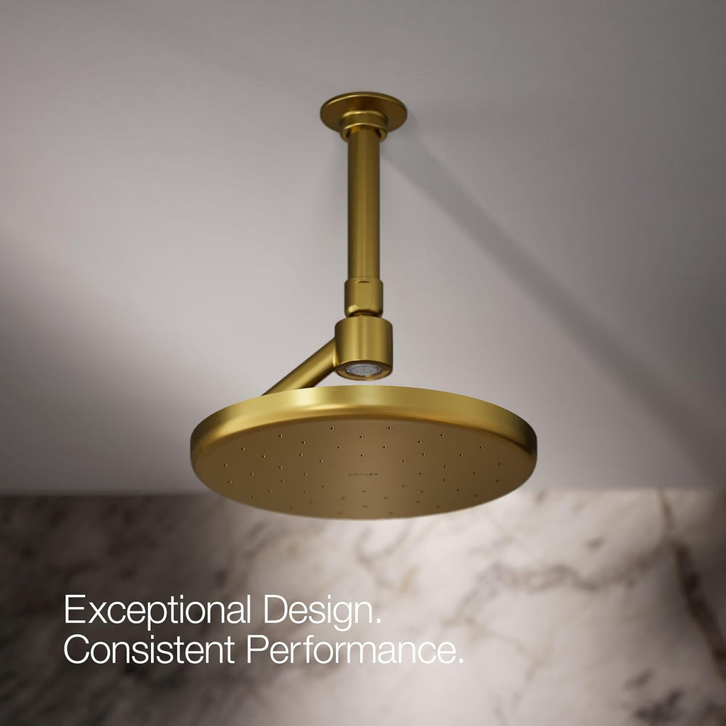 Kohler 26301-2MB Statement® Open Rain iconic single-function rainhead,' 2.5 gpm, Vibrant Brushed Moderne Brass