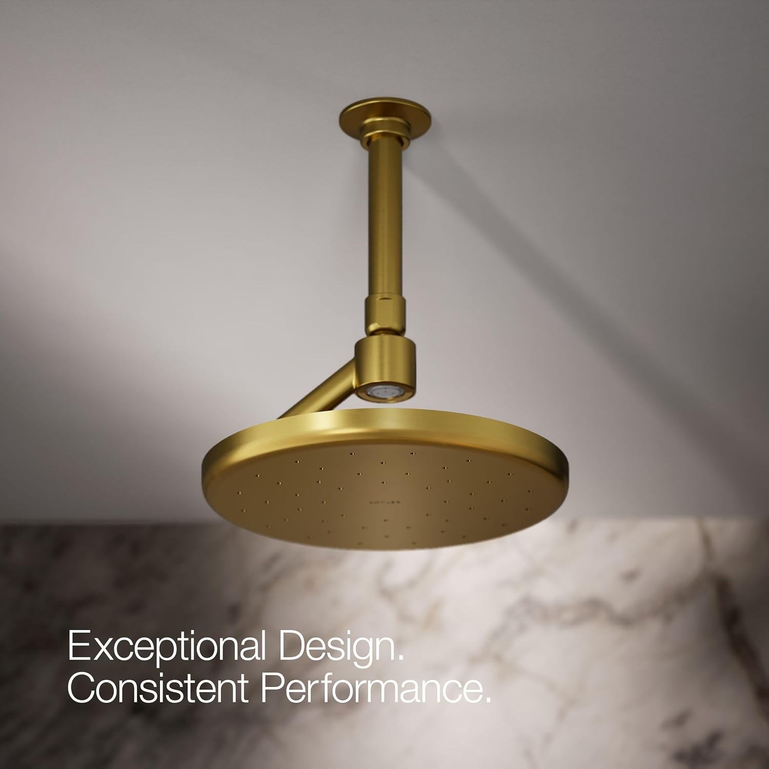 Kohler 26301-2MB Statement® Open Rain iconic single-function rainhead,' 2.5 gpm, Vibrant Brushed Moderne Brass