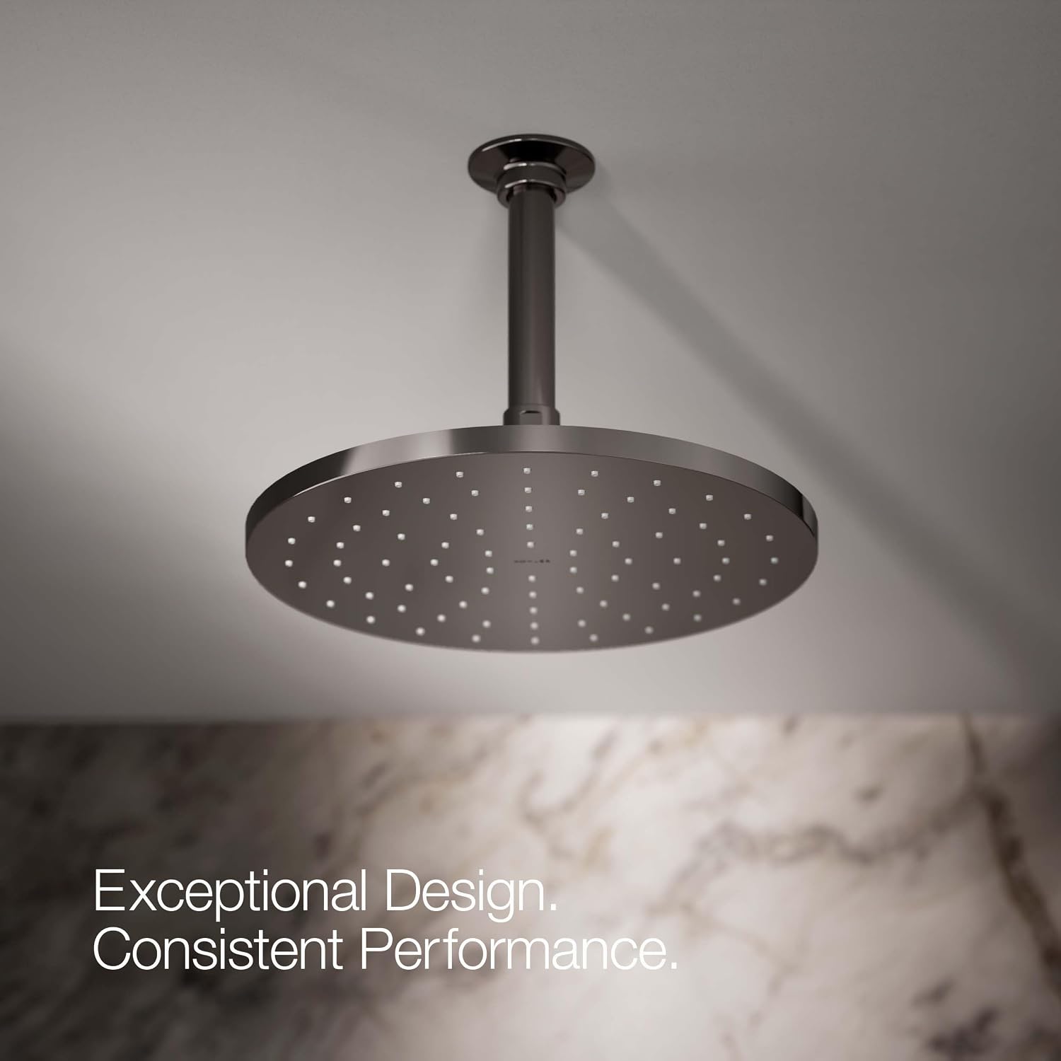 Kohler 13689-G-TT, 10 CONTEMPORARY ROUND RAIN SHWHD,1.75GPM, Vibrant Titanium