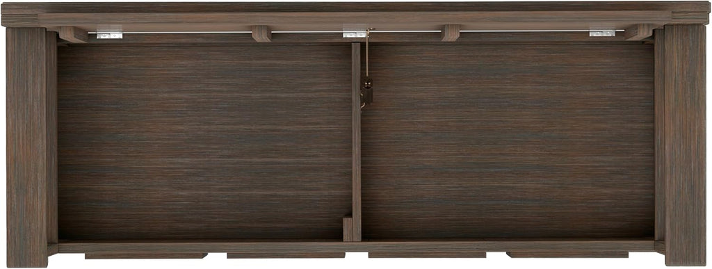 SIMPLIHOME Amherst Entryway Storage Bench - 48 inch Wide Solid Wood Hallway Seat in Farmhouse Brown, Transitional Bench for Entryway or Living Room with Lift-Up Lid and Spacious Storage