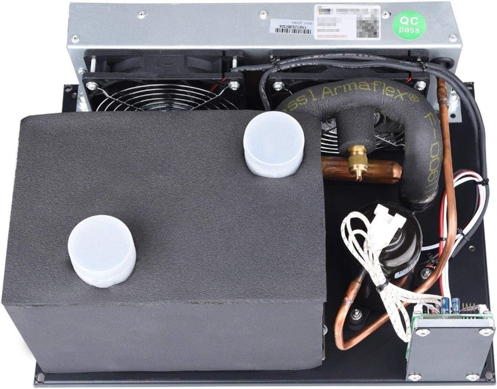 Measuring Instrument 3 in 1 12V Compact Cooling Systems with Miniature Rotary Compressor - for Electric Vehicle Chiller Water Dispenser Freezer Electronics Cooling Module DIY (12V,1.9cc)