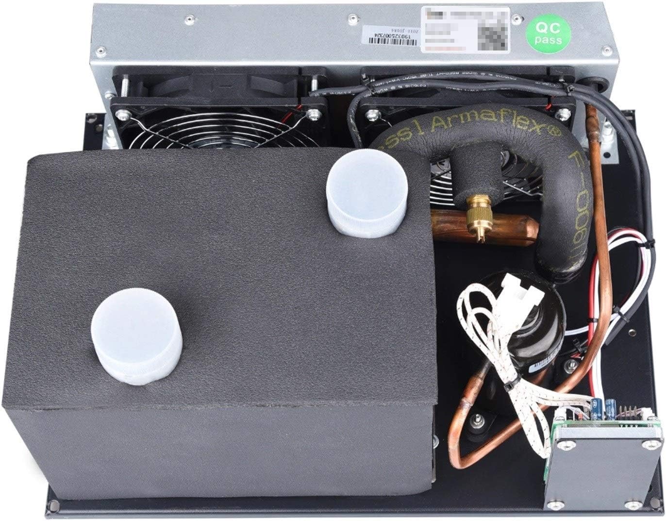 Measuring Instrument 3 in 1 12V Compact Cooling Systems with Miniature Rotary Compressor - for Electric Vehicle Chiller Water Dispenser Freezer Electronics Cooling Module DIY (12V,1.9cc)