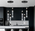 Mini Chandelier for Kitchen Island Modern Crystal Pendant Lighting LED Dining Room Hanging Lights Cylinder Drop Lights Ceiling Lighting Fixture Kitchen Sink Bedroom Bathroom 2700K 6000K