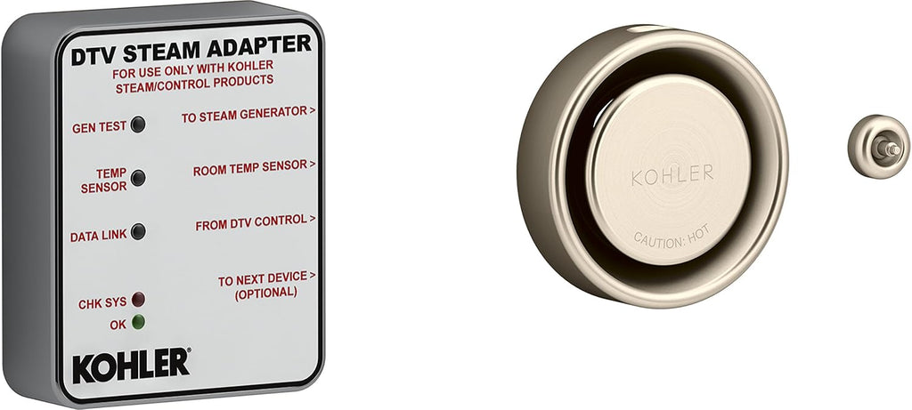 KOHLER K-5548-K1-BV DTV+ Steam Adapter Kit, Vibrant Brushed Bronze