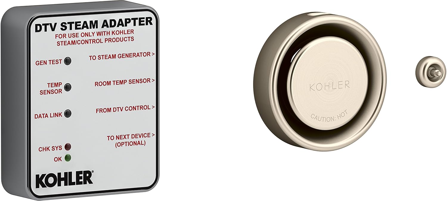 KOHLER K-5548-K1-BV DTV+ Steam Adapter Kit, Vibrant Brushed Bronze