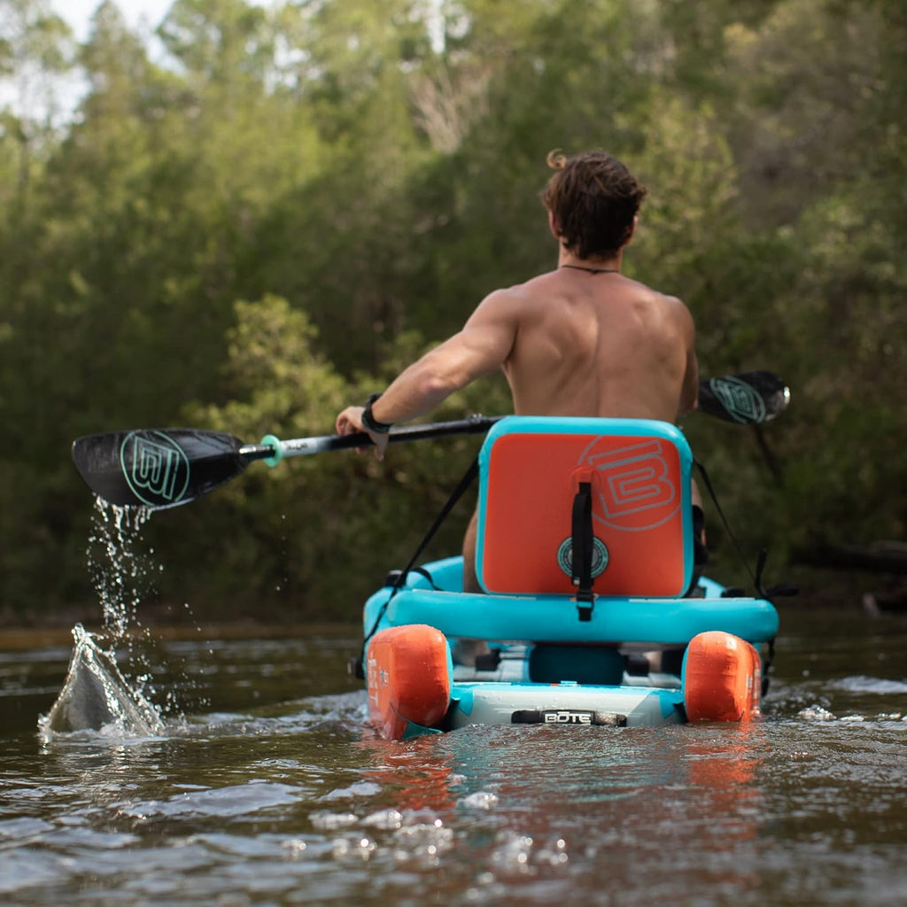 BOTE Universal 5 Piece Kayak Paddle, Adjustable & Portable, Compact for Travel Friendly Family, Adults and Kids, Tandem, Single, 1-Person or 2-Person