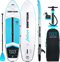 Driftsun Inflatable Stand Up Paddle Board - Extra Wide 11ft x 36in x 6in ISUP Package, Travel Backpack, Paddle, Hand Pump, Ankle Leash, Removable Fin, Youth & Adult SUP