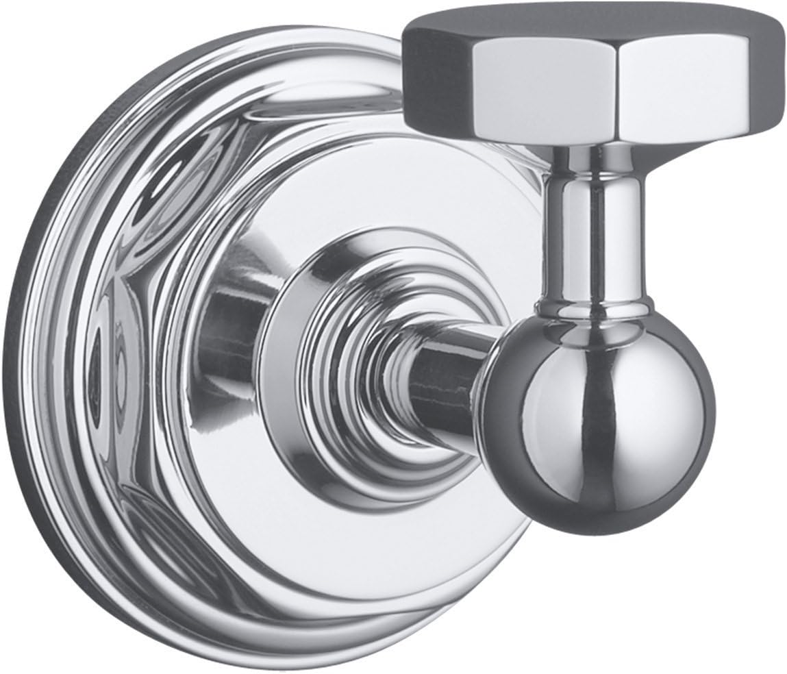 KOHLER K-13113-CP Pinstripe Robe Hook, Polished Chrome
