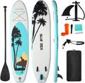 Inflatable Stand up Paddle Board, Extra Wide SUP, with Premium Paddleboard Accessories, Hand Pump, Backpack, Adult & Youth, for Yoga Fishing Paddling