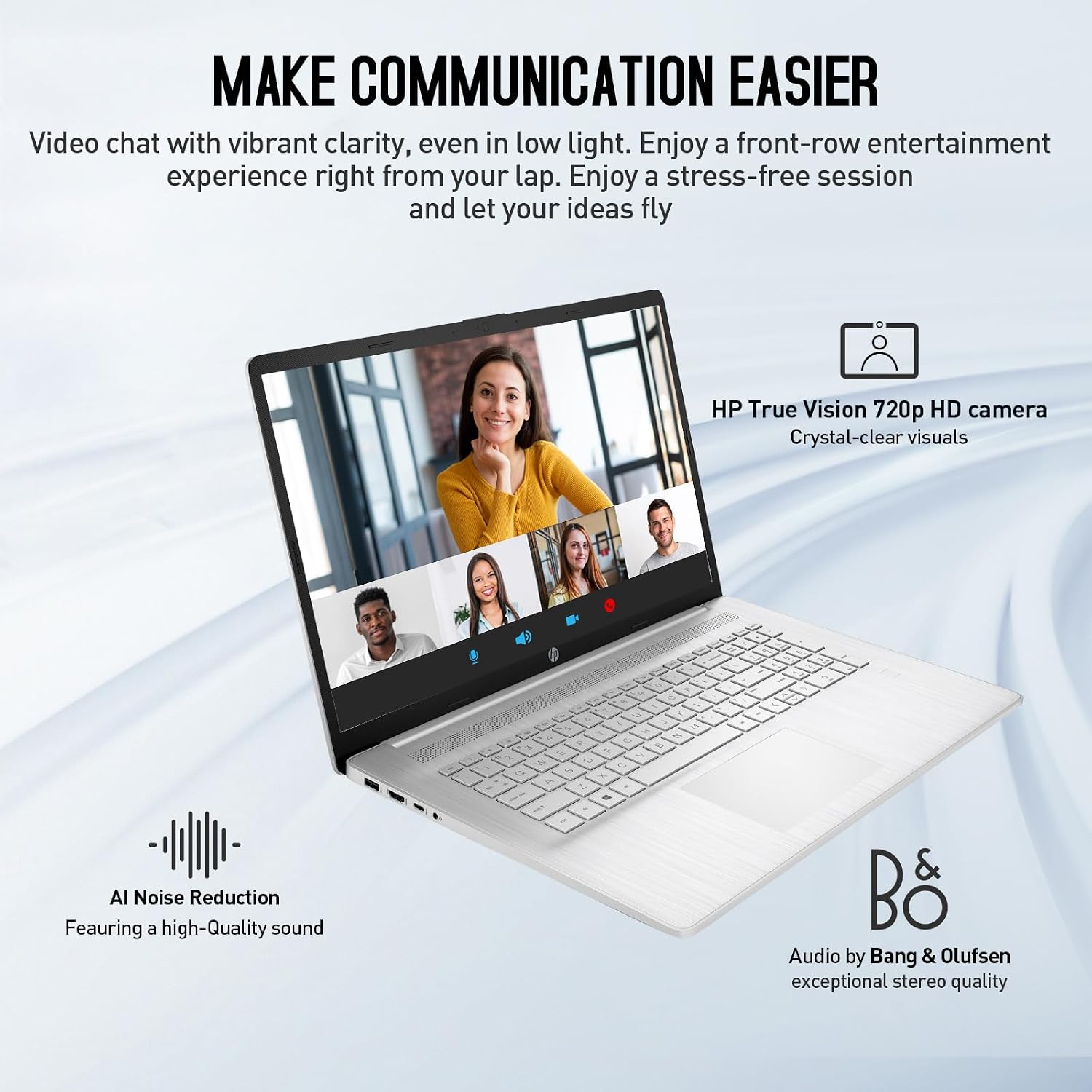 HP 17 Inch Laptop Touchscreen Computer, 17.3' HD+ Touch Screen Business Laptop PC, Intel Core i7, 32GB RAM, 1TB SSD, Windows 11 Pro, Backlit Keyboard, Number Pad, Fingerprint Reader