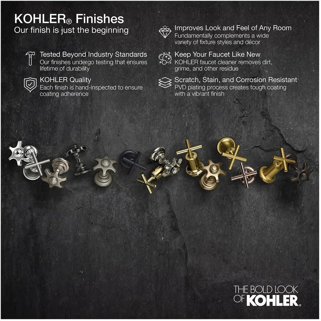 KOHLER Purist® Valve trim with cross handle for transfer valve, requires valve