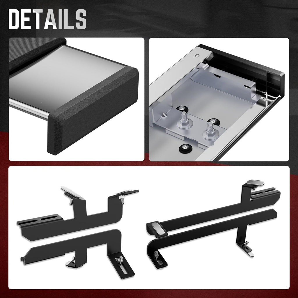 DNA Motoring 6.5' Running Boards Side Steps Compatible with Toyota RAV4 2019-2024, Toyota RAV4 Prime 2021-2024, STEPB-U-RAV419-T1