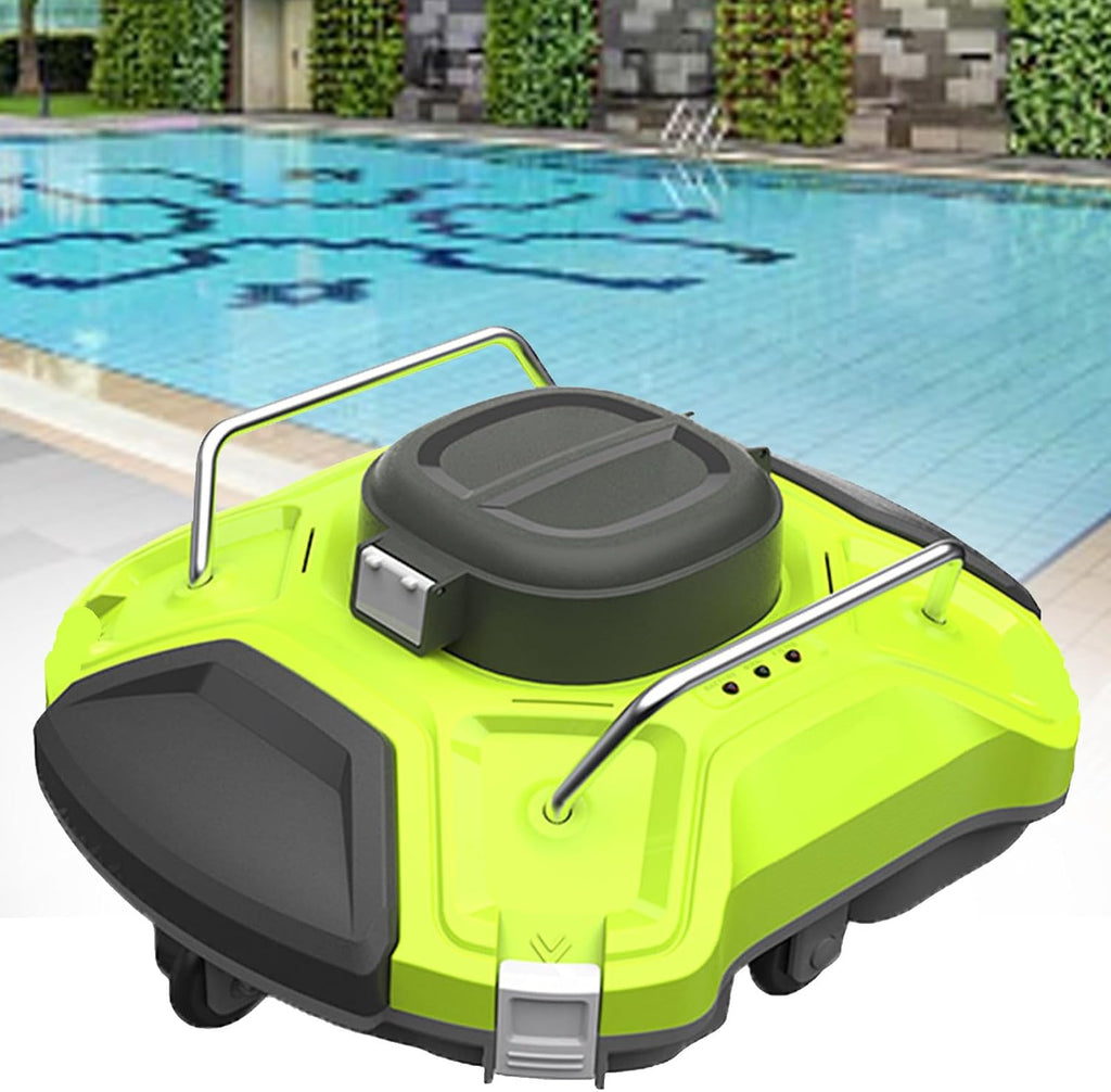 Cleaner Automatic Cordless Robotic Pool Robot,Cordless Pool Cleaner Automatic,Cordless Automatic Pool Vacuum Cleaner,with Strong Suction,Automatically Dock