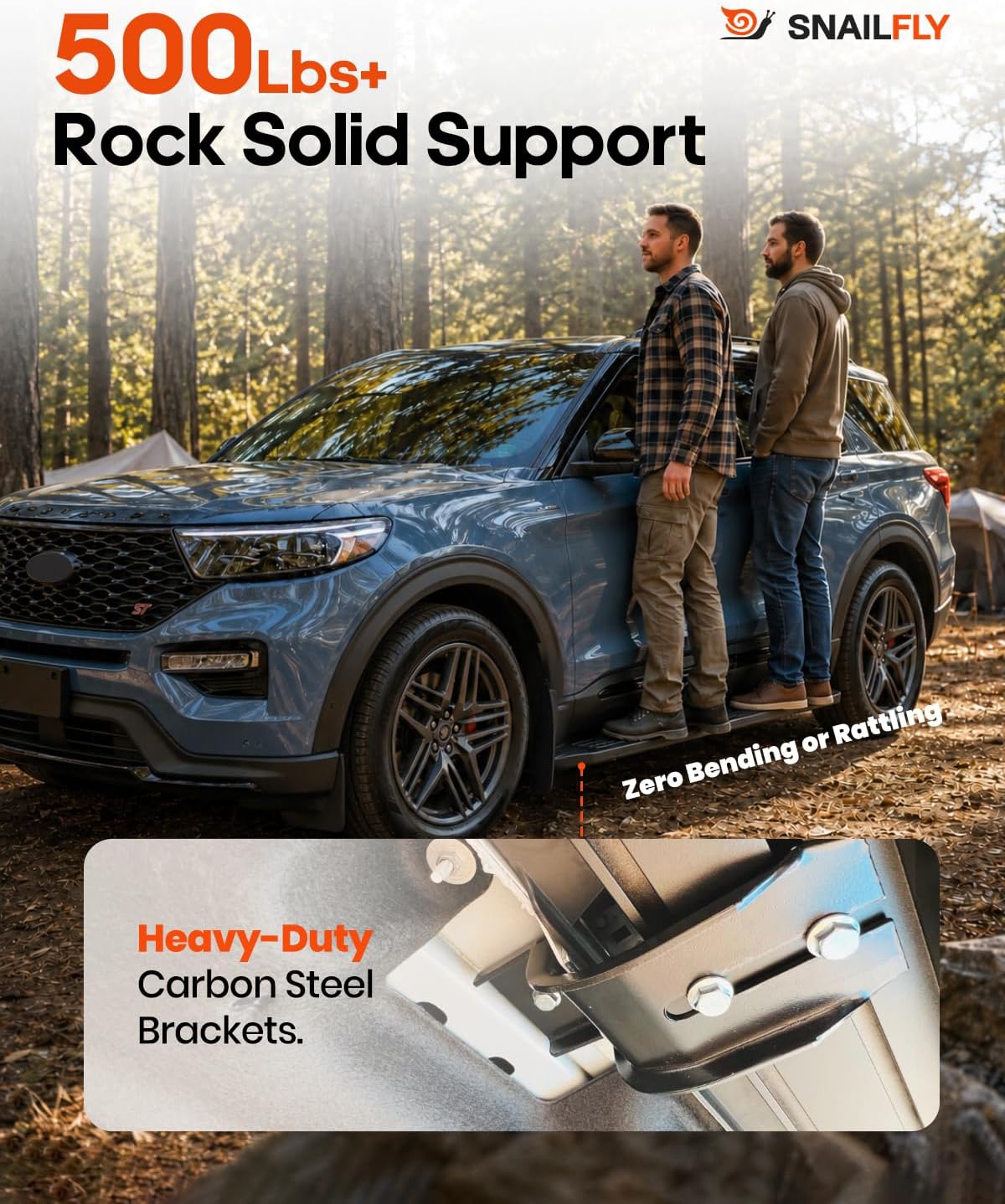 Running Boards Fit for 2020-2026 Ford Explorer Base ST XLT Limited Platinum ST-Line Timberline Side Steps w/Mud Flaps