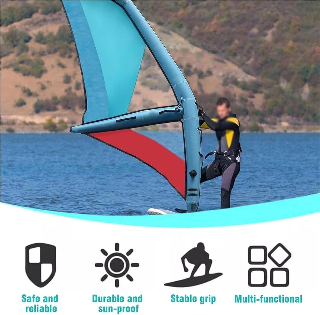 Professional Inflatable Paddle Board for Adults 45.21ft²,Freestanding Paddle Board,with Inflatable Sail,Base,Pump,for Wind Wing Foiling,Water Play
