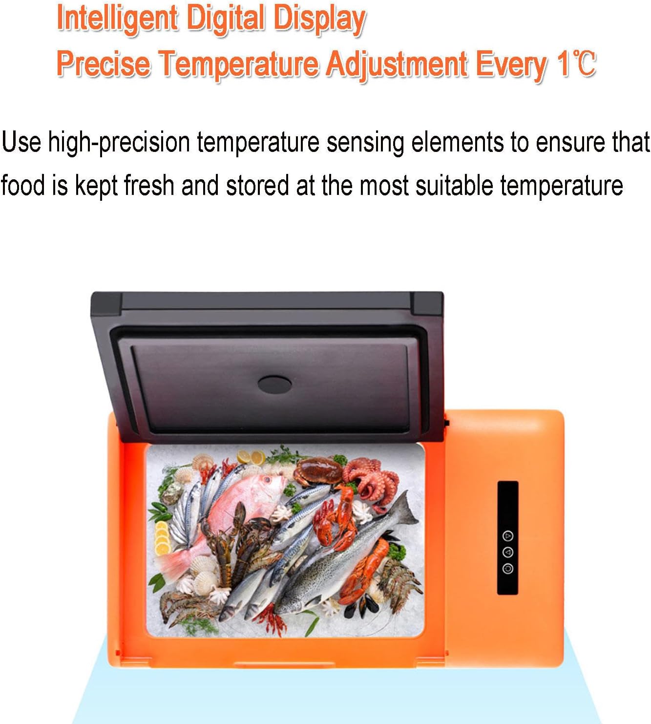 12/24V Car Refrigerator, 20L Car Fridge Portable Freezer Electric Compressor Cooler for Outdoor RV Camping Travel Vehicles Home Use