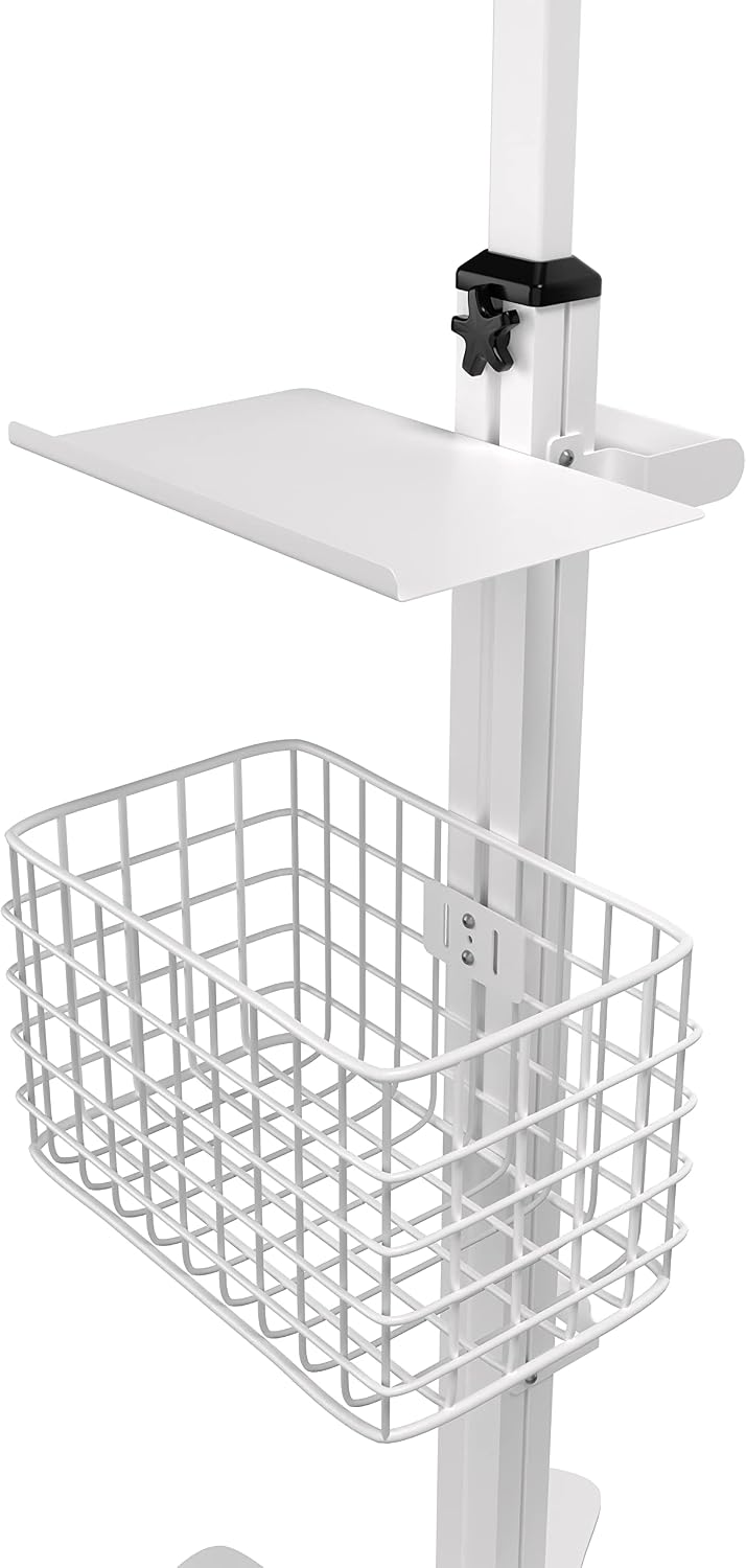 Premium Medical Tablet Stand – CTA Height Adjustable Mobile Tablet Stand with Add-ons for Healthcare - for iPad mini A17 Pro & 1/2/3/4/5/6 - Samsung Tab A 8' inch
