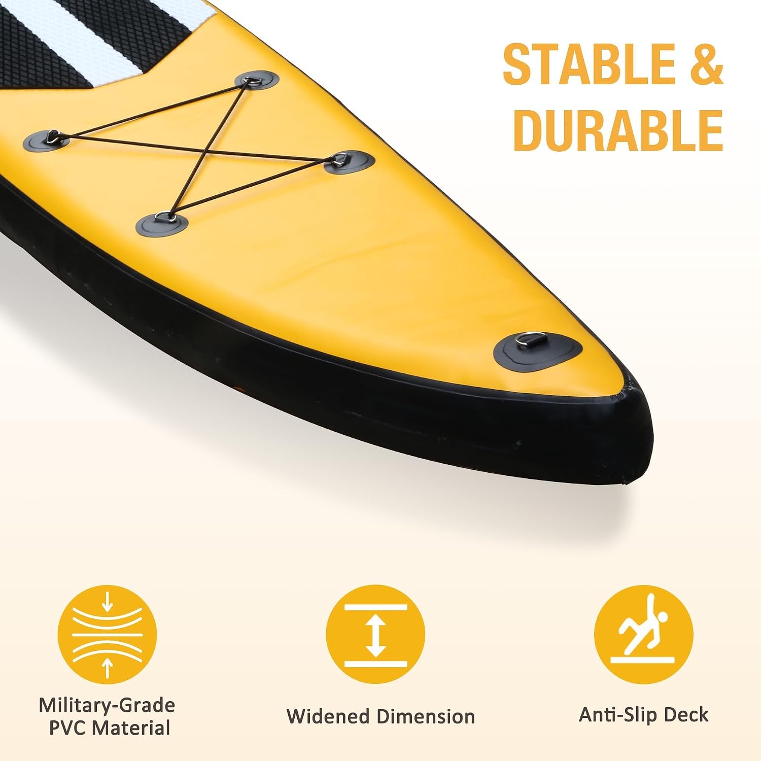 Inflatable Paddle Boards with Non-Slip Deck, Ultra-Light Stand Up Paddle Board Surf Board with Accessories & Carry Bag, Wide Stable Design for Adults and Youth