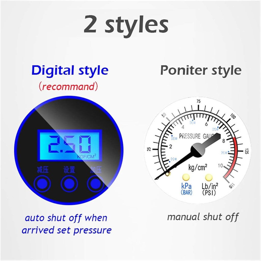 Air Compressor Tire inflator DC 12V Portable Car Tire Pump w/ Emergency LED Light Long Power Cord Auto Shut Off Electric Air Pump for Car Tires Bicycle and Other Inflatables