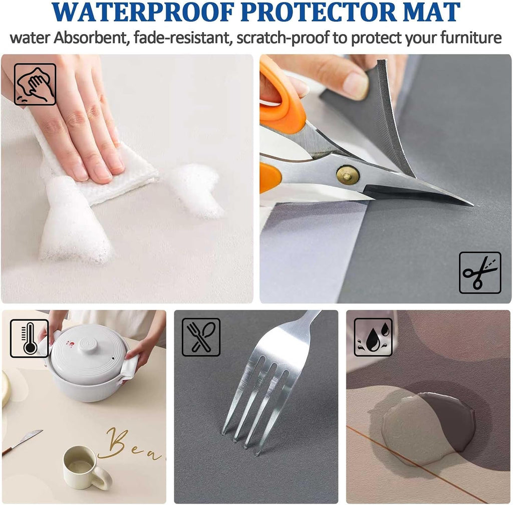Drsyffsup Pure Colour Windows Seat Cushions White, Concise Window Sill Protector Mat with Non Slip Rubber Backed, Diatom Mud Absorbent Mat for Balcony/Bathroom/Kitchen(24x71in/60x180cm)