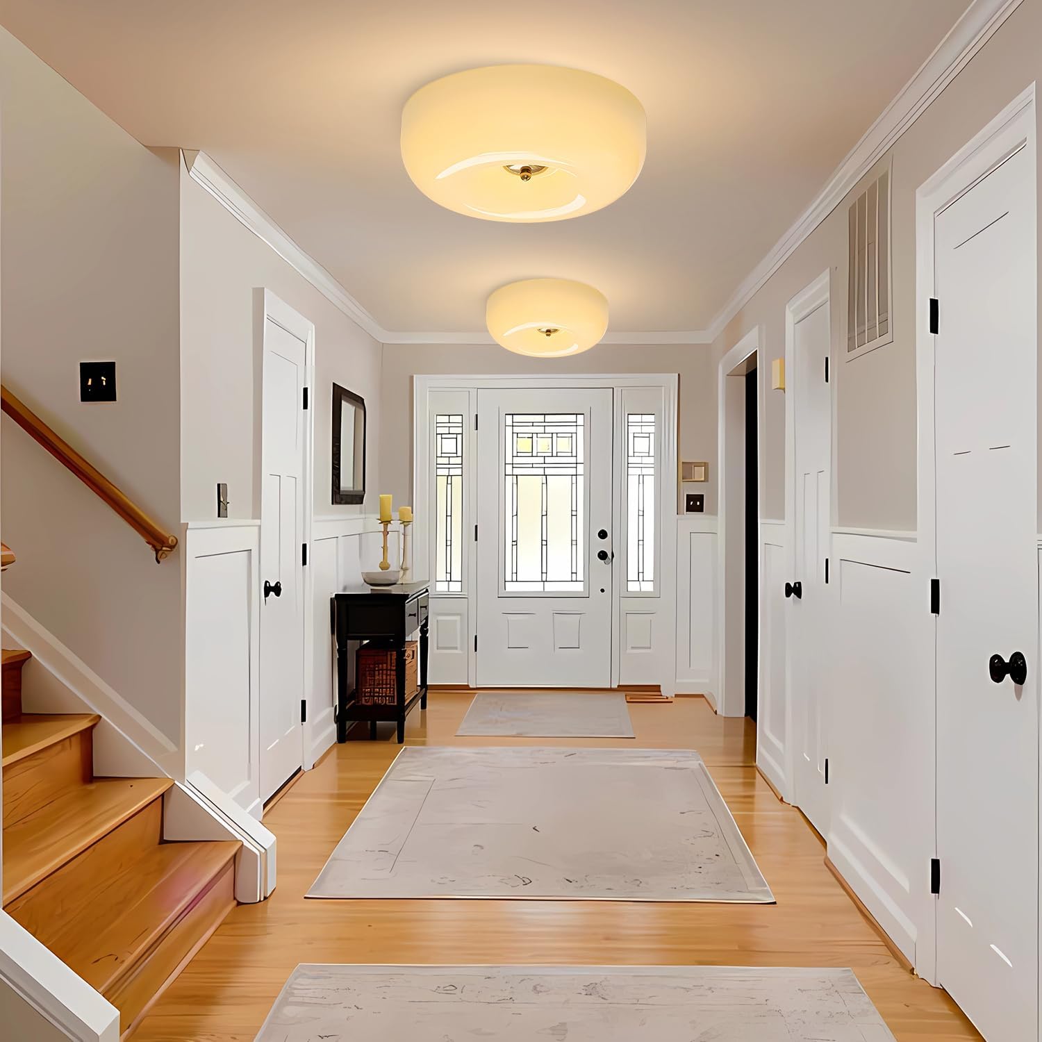 Modern Gold Glass Flush Mount Ceiling Light Unique Ceiling Light Fixture Hallway Globe Light Fixture Mid Century Overhead Light Vintage Semi Flush Mount Ceiling Light Fixture