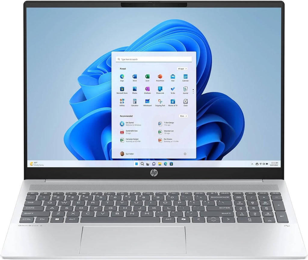 HP OmniBook 5 Laptop 16' WUXGA 1920x1200 IPS Touchscreen Intel 12-Core Ultra 7 255U 16GB LPDDR5 1TB SSD Intel Graphics Wi-Fi 6 Backlit Keyboard 1080p + IR Camera Win11 Home w/ONT 32GB USB