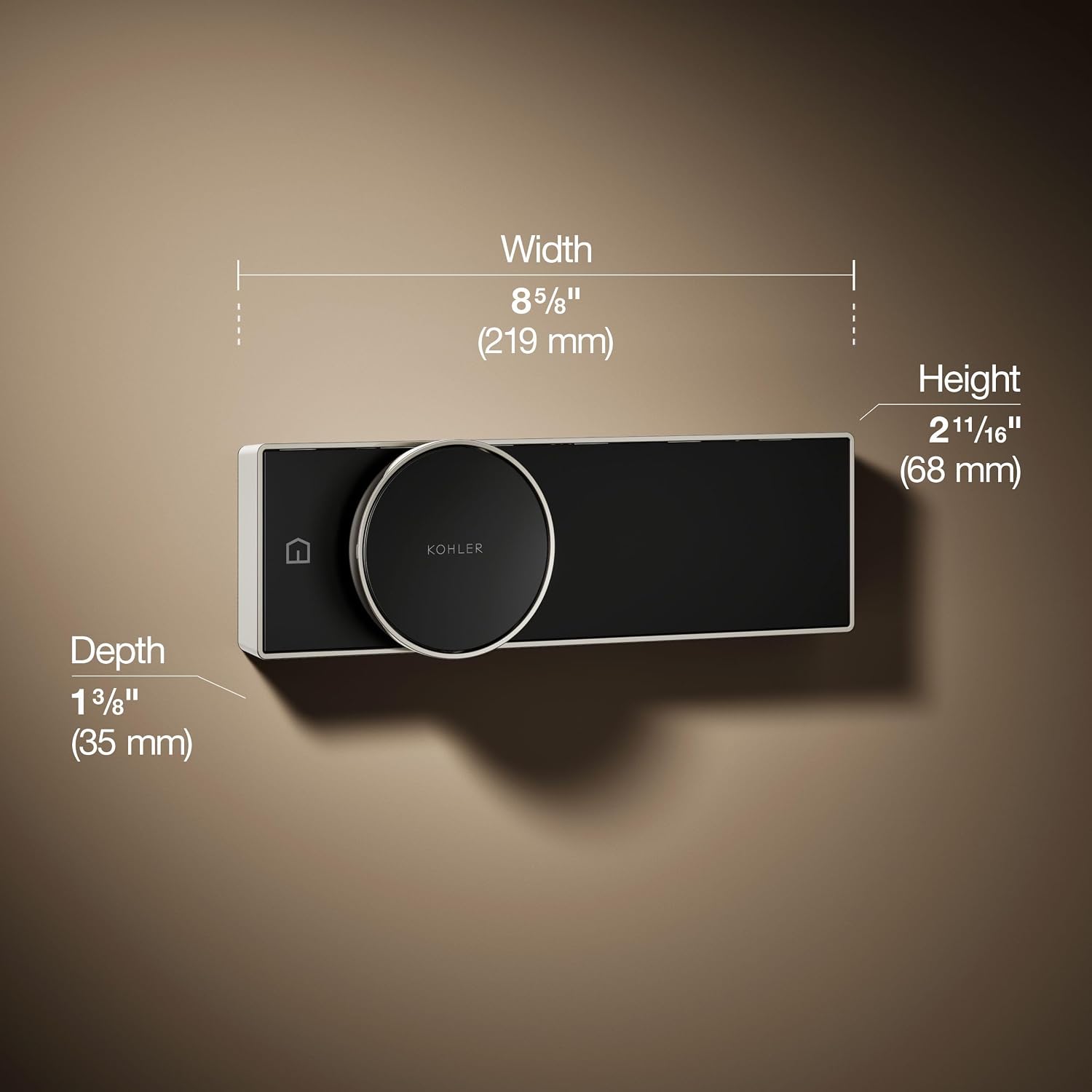 KOHLER Anthem + Digital Control Steamhead in Vibrant Polished Nickel, Large Dial for Easy Temperature + Flow Rate Adjustment, Features System Warm-Up + Pause Option, Includes Optional Flow Restrictor