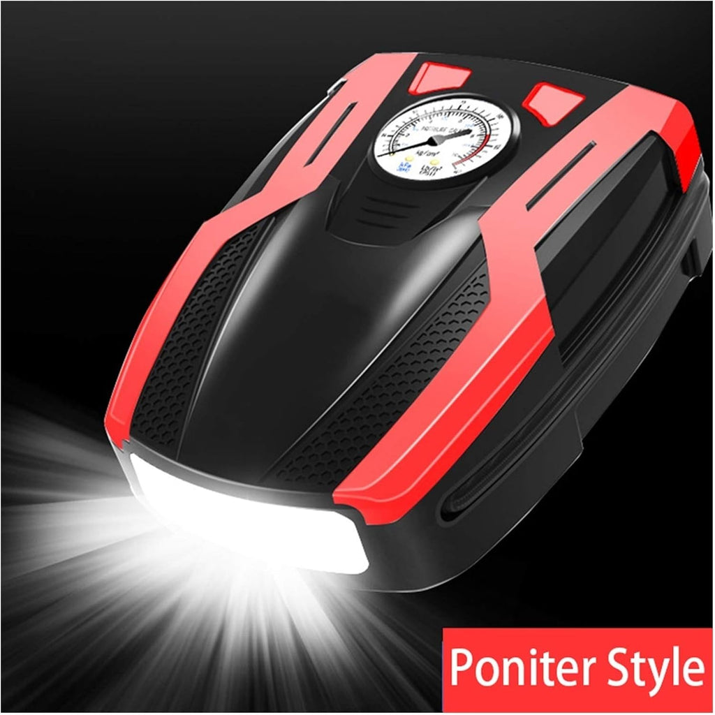 Air Compressor Tire inflator DC 12V Portable Car Tire Pump w/ Emergency LED Light Long Power Cord Auto Shut Off Electric Air Pump for Car Tires Bicycle and Other Inflatables
