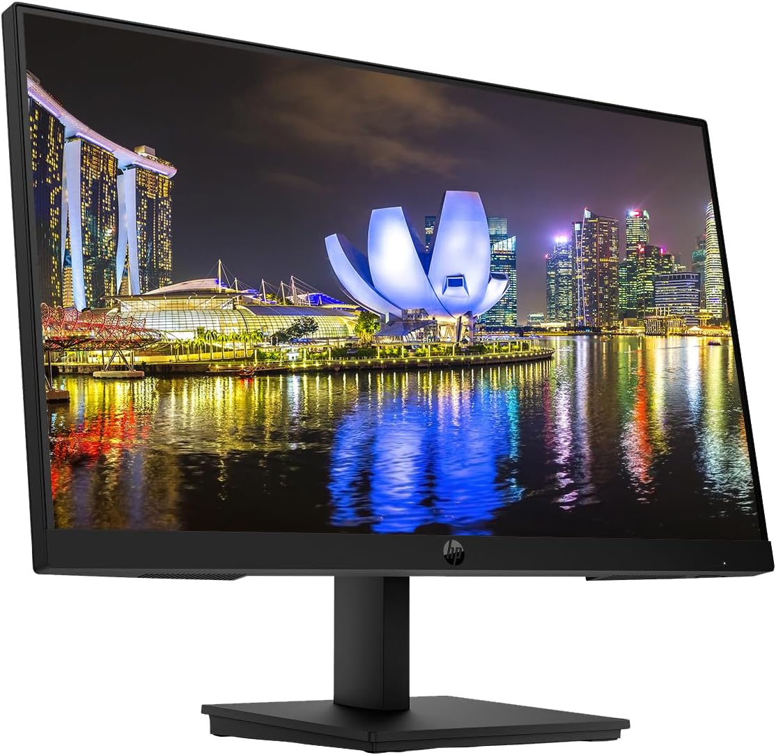 HP Series 3 Pro 22-inch 322pf Full HD (1920 x 1080) LCD IPS Monitor, 2-Pack, VGA, DisplayPort Bundled with Desk Mount Dual Monitor Stand