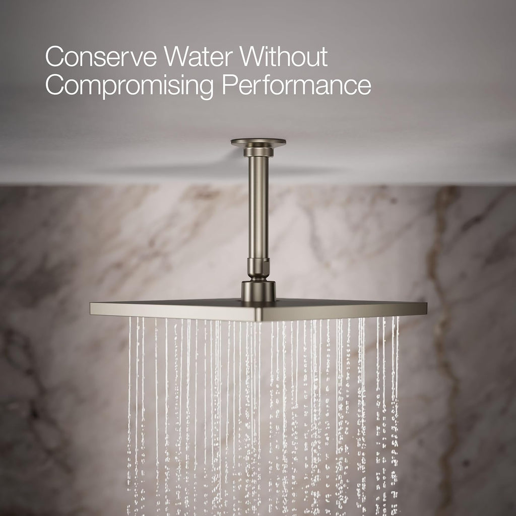 Kohler 26149-G-BN Honesty® 10' single-function rainhead, 1.75 gpm, Vibrant Brushed Nickel