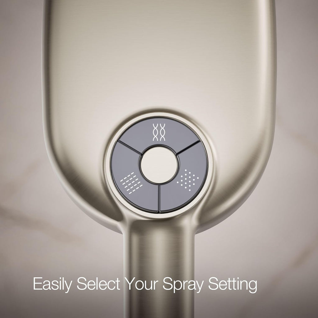 Kohler 26284-BN Statement® Oblong three-function handshower, 2.5 gpm, Vibrant Brushed Nickel