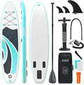 SUDOO Inflatable Stand Up Paddle Board 10'/ 10'6' SUP with 450LB Weight Capacity Adjustable Paddle Wide Stable Non Slip EVA Deck Complete Accessories for Adults Beginners Youth Outdoor Water Sports