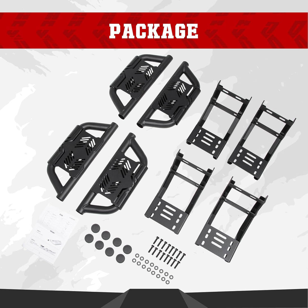 HEKA Tuffy Running Boards Fit for 2015-2026 F-150 SuperCrew Cab 4-Doors & 2017-2026 F250 F350 Super Duty Crew Cab