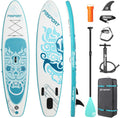 FBSPORT 11' Premium Stand Up Paddle Board, Yoga Board with SUP Accessories & Carry Bag | Wide Stance, Surf Control, Non-Slip Deck, Leash, Paddle and Pump for Youth & Adult