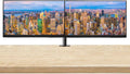 HP Series 3 Pro 24-inch 324pf Full HD (1920 x 1080) LCD IPS Monitor, 2-Pack, VGA, DisplayPort Bundled with Desk Mount Dual Monitor Stand