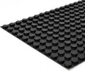 Bumper Specialties Self Adhesive Bumper Feet 0.375' x 0.125' (9.5mm x 3.2mm) Black Cylindrical Polyurethane Pads for Industrial Surface Protection, 6,000 Pieces per Box, BS34