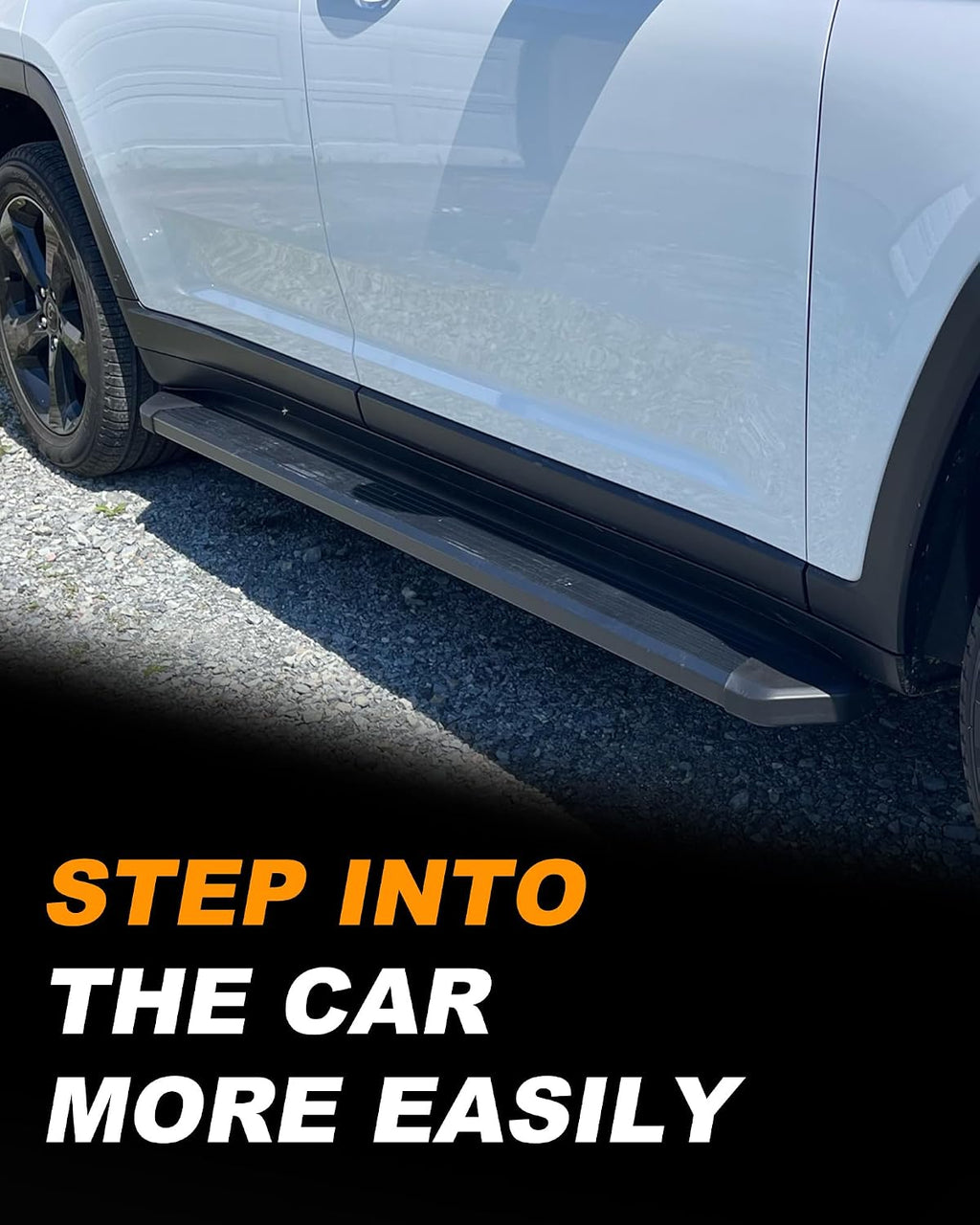 Running Boards Fit for 2022-2026 Jeep Grand Cherokee 2-Row SWB (Except 4xe) Black Aluminum Side Steps