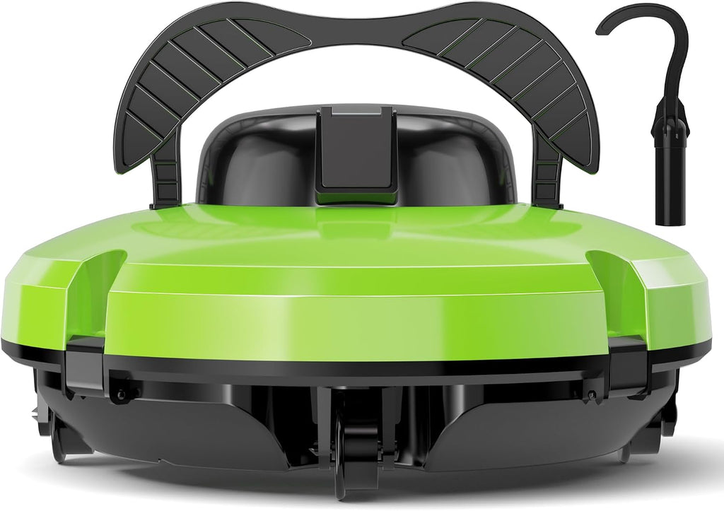 2026 Cordless Robotic Pool Cleaner - 120 Mins Automatic Pool Vacuum for Above Ground Pool & In - Ground Flat Pools up to 1000 Sq.Ft, Robot Pool Cleaner with Self - Parking Tech