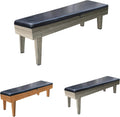 RACK Tuscany 6-Foot Storage Bench (Gray) – Billiard Organizer with Padded Seat
