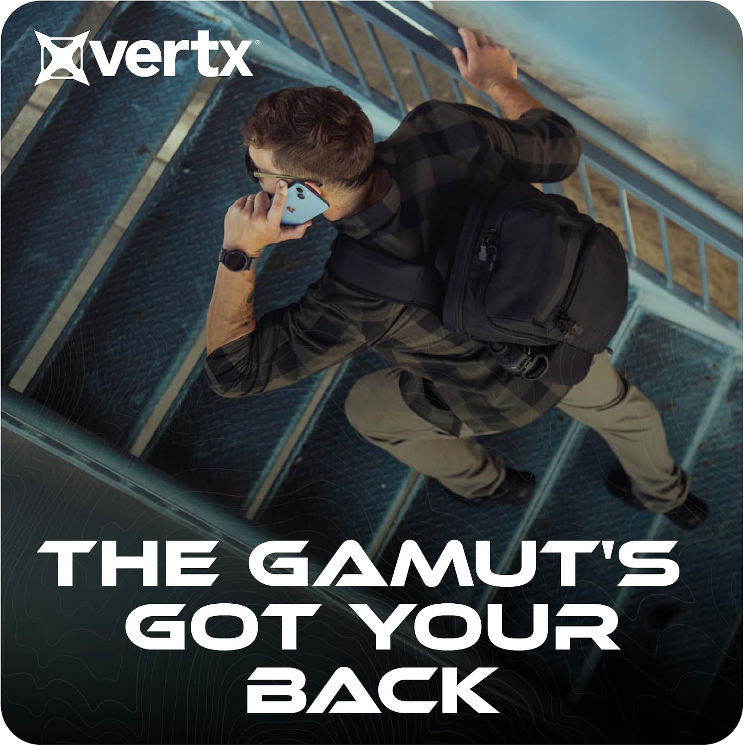 Vertx Gamut 22L Sling Backpack – Versatile, Durable Design with Ample Storage, Ideal for Everyday Use & Outdoor Adventures, Black - One Size