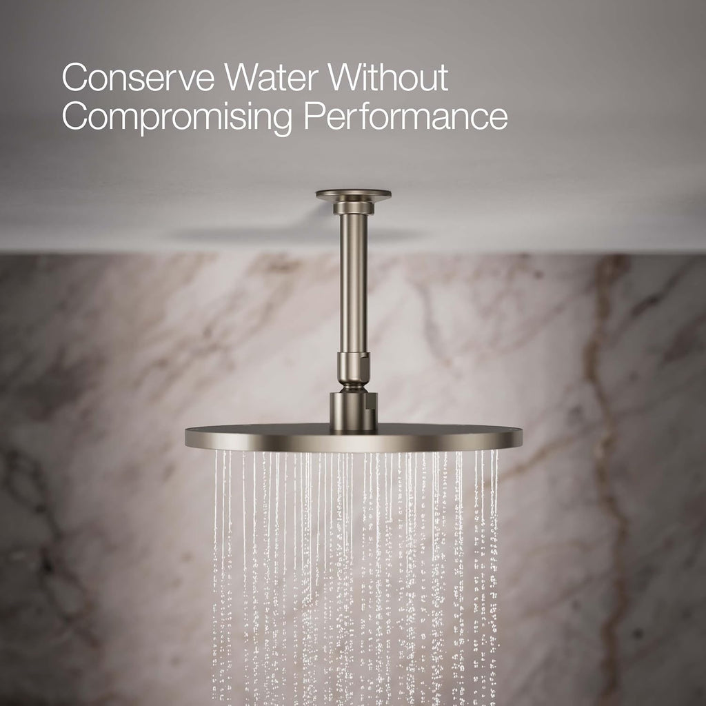 Kohler 13689-G-BN Contemporary Round 10' single-function rainhead, 1.75 gpm, Vibrant Brushed Nickel