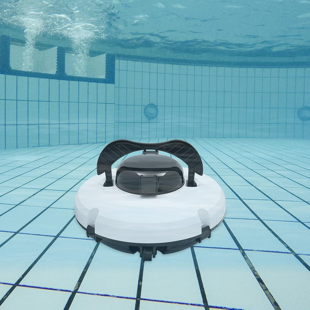 Cordless Pool Vacuum Cleaner for Above Ground Pools, Robotic Pool Cleaner Stronger Suction, 120 Mins Runtime, Automatic Robot Pool Cleaners Swimming Pool Cleaning Machine for Inground Pools