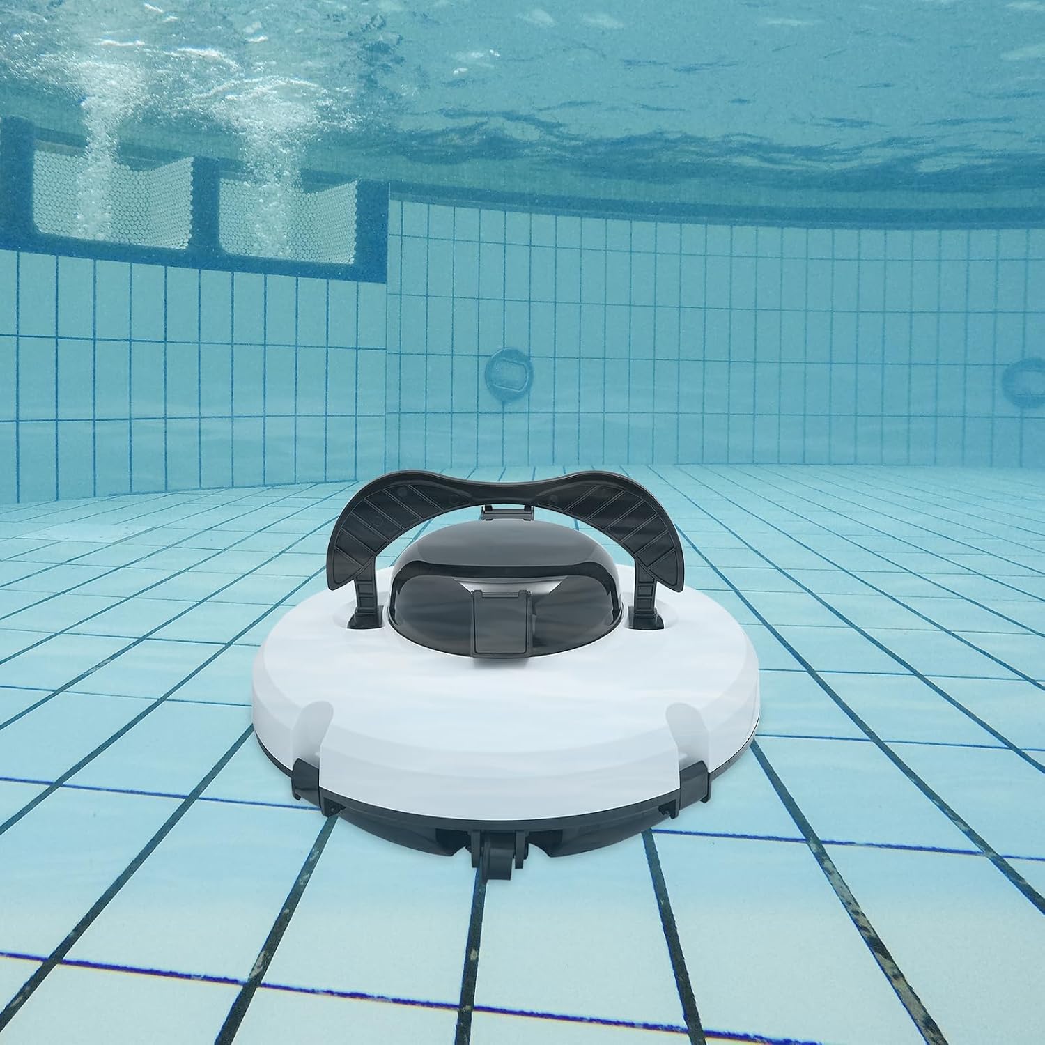 Cordless Pool Vacuum Cleaner for Above Ground Pools, Robotic Pool Cleaner Stronger Suction, 120 Mins Runtime, Automatic Robot Pool Cleaners Swimming Pool Cleaning Machine for Inground Pools