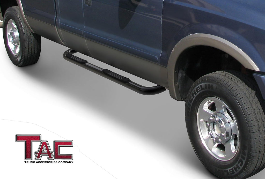 TAC Side Steps Compatible with 2003-2010 Kia Sorento 3 inches Black Side Bars Nerf Bars Step Rails Running Boards Off Road Automotive Exterior Accessories (2 Pieces Running Boards)