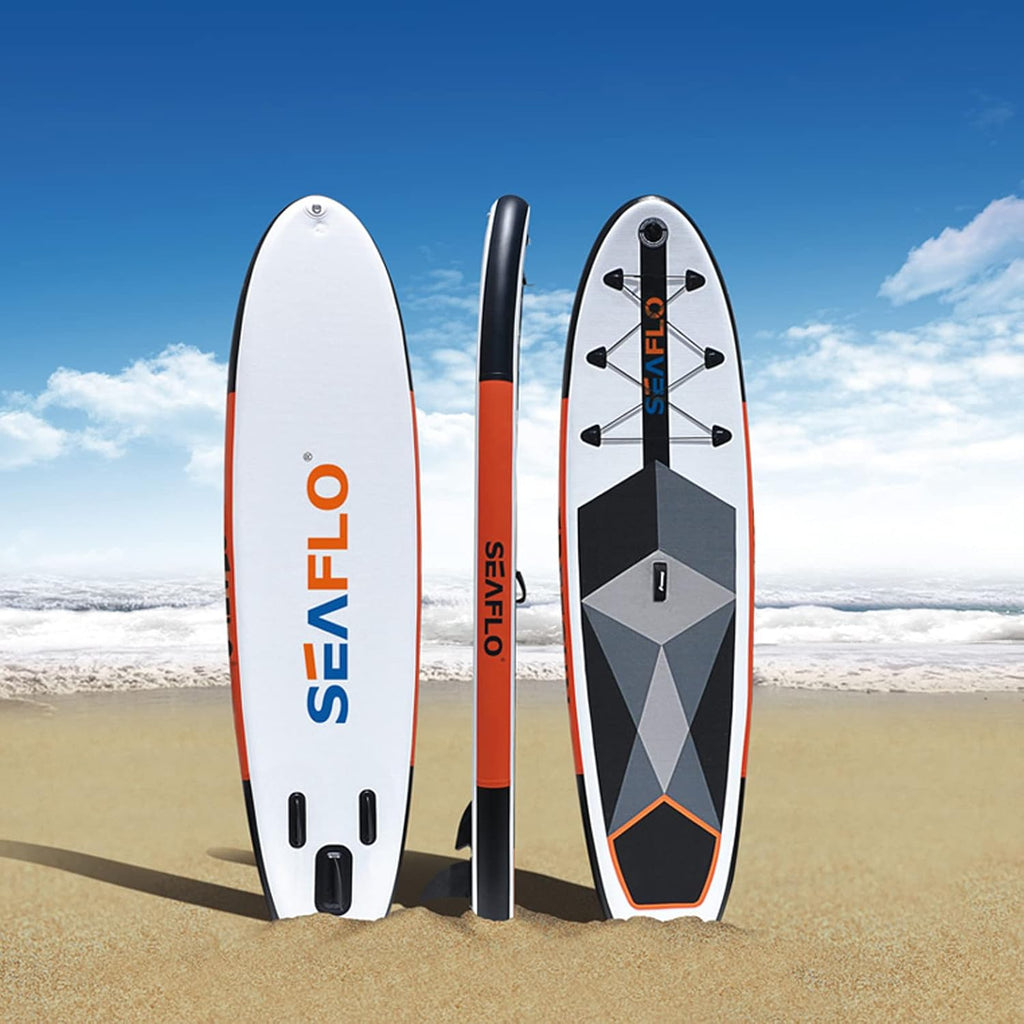 Savvycraft Inflatable Standing Paddle Board 11'x30''x6'' SUP Youth and Adult, ISUP Accessories: Adjustable Paddle, Double Action Pump, Backpack, Ankle Cuff Leash, Repair Kit, and Removable Center Fin