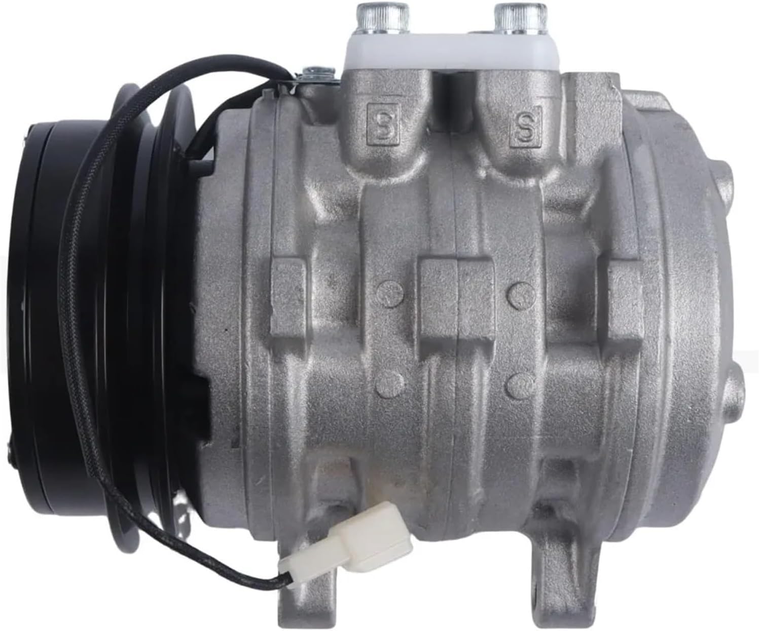 T0070-87290 447200-7443 A/C AC Compressor 12V 10P08E Compatible with Kubota L3600 L3710 L4200 L4310 L4610 M4900 M5700 M6800 M8200 M9000 Trac