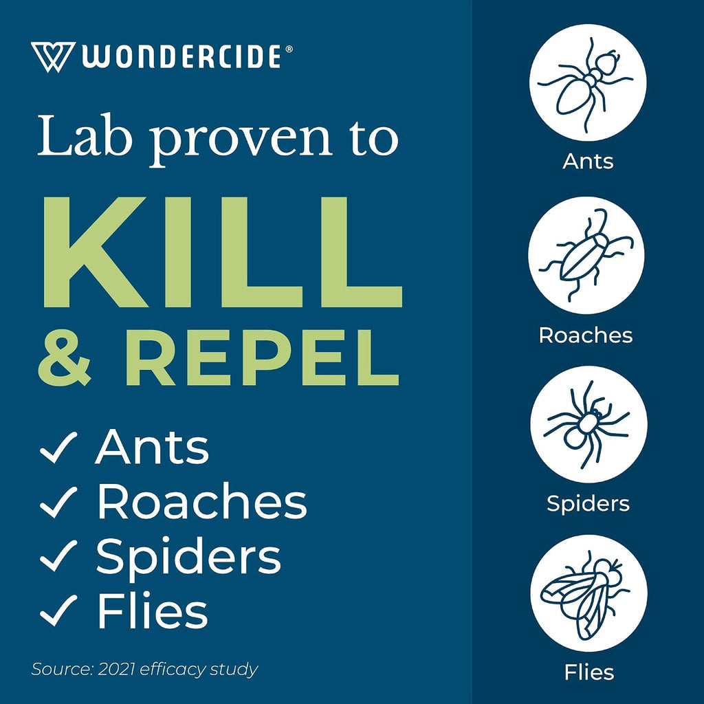 Wondercide - Indoor Pest Control Spray for Home and Kitchen - Ant, Roach, Spider, Fly, Flea, Bug Killer and Insect Repellent - with Natural Essential Oils - Pet and Family Safe — Rosemary 128 oz