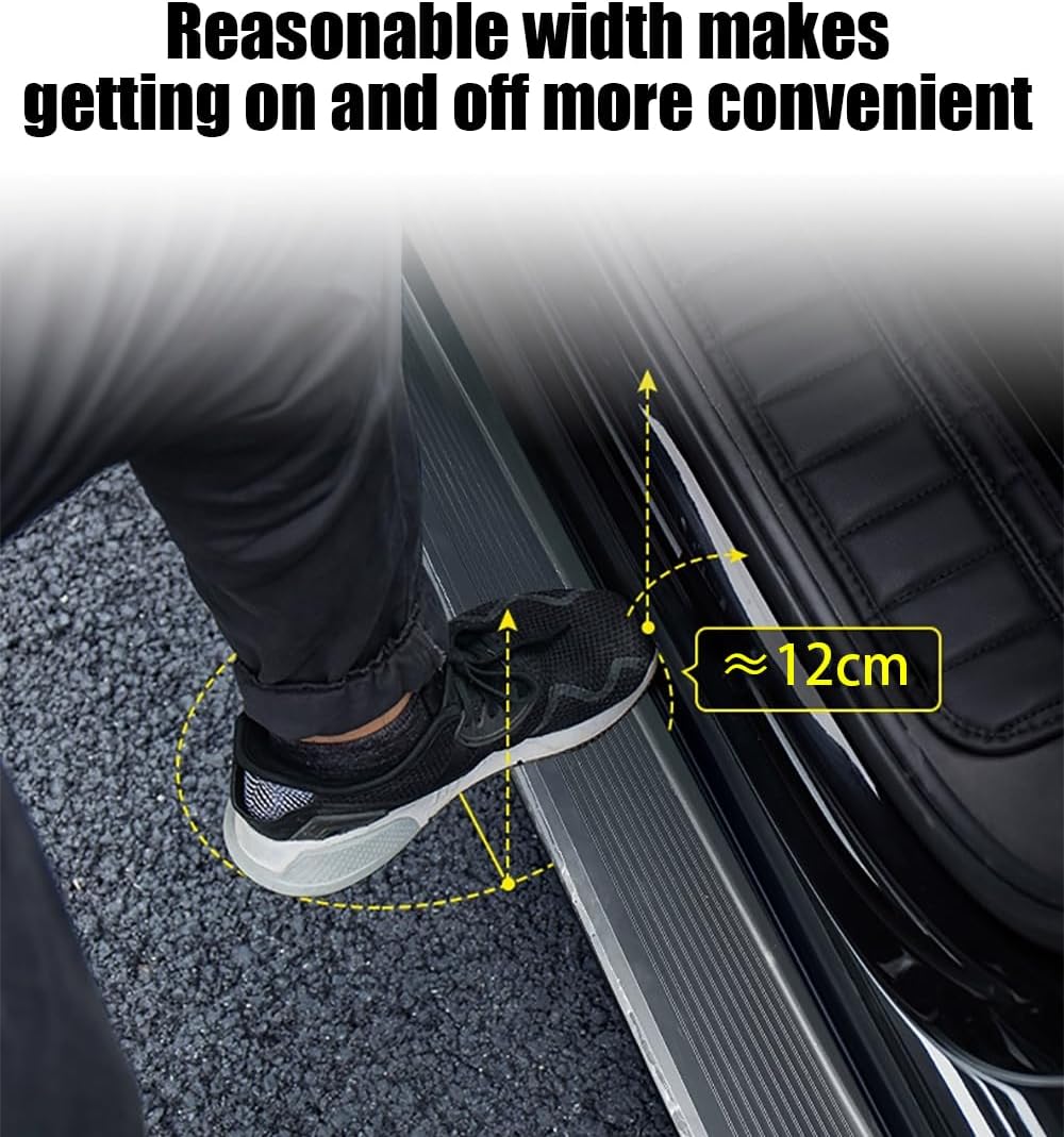 2pcs Side Step Running Board for Rivian R1S 2022-2024 NerfBar Aluminium Pedal Automotive Exterior Accessories (with Brackets)