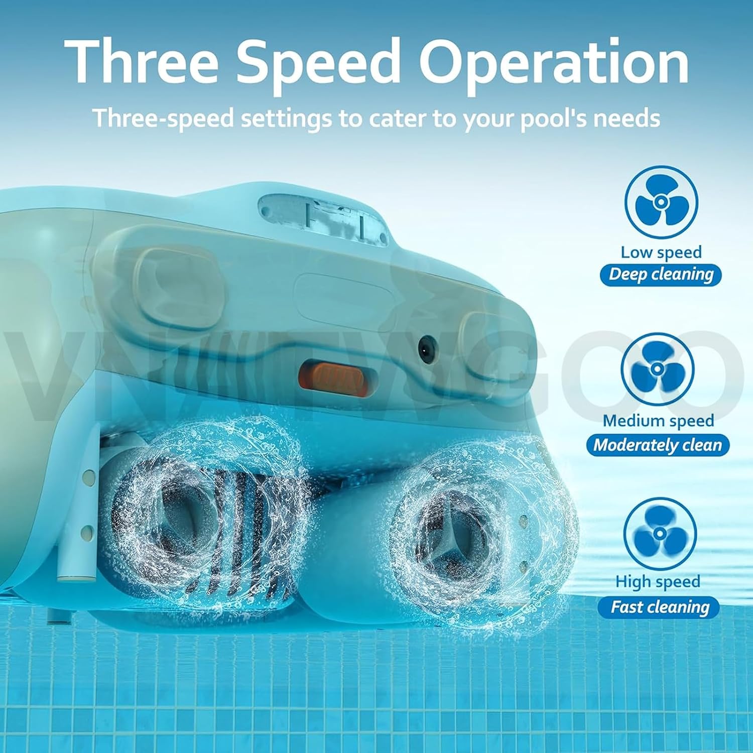 Robotic Pool Maintenance Robot, Cordless Pool Skimmer Cleaner, 5-6H Battery Life, 3H Fast Charge, Auto-Cleans Leaves, Hair