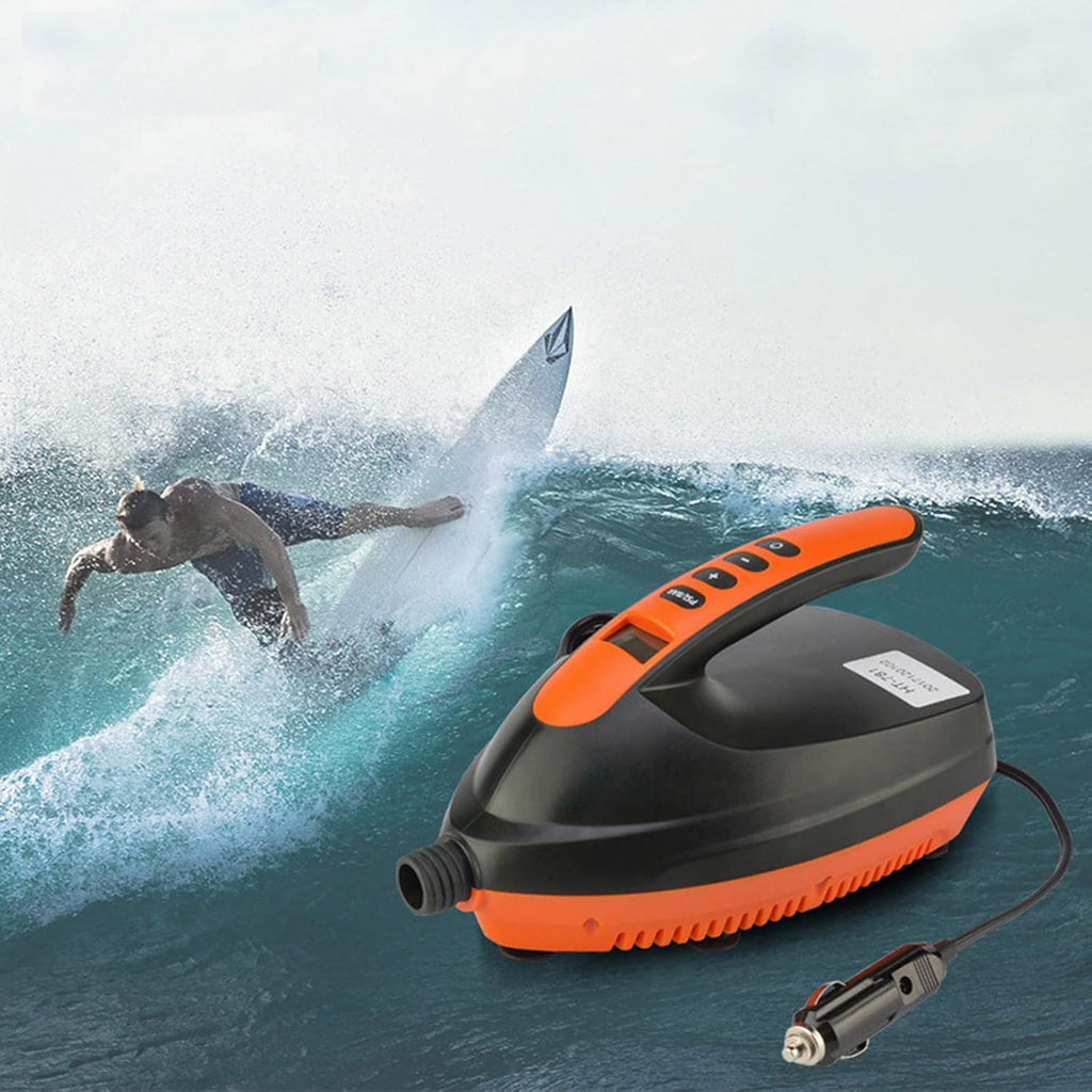 16 PSI High PressureSUP Vehicle Electric Air Pump, Paddle Board Pump, Inflation Paddle Board Pump for Inflatable Stand Up Paddle Boards, Kayaks 12V DC Car Connector